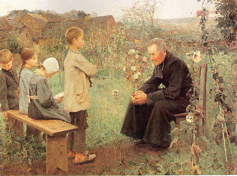 Muenier, Jules-Alexis The Catechism Lesson